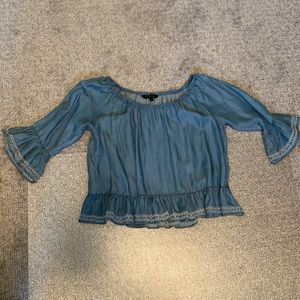 Walter Baker Denim Off-The-Shoulder Top